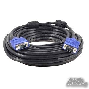 Кабел за монитор VGA - VGA-с филтър 15pinM/15pinM- 10 метра