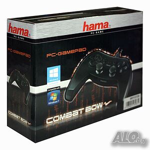 HAMA USB Геймпад Combat Bow за PC, 12 програмируеми бутона