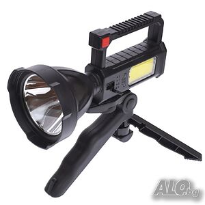 LED + COB акумулаторен фенер със статив BL-832Z, USB зареждане, мощност - 10W
