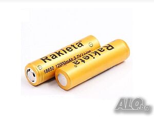 Акумулаторна батерия Li Ion 18650 - 3,7 V, Rakieta, без пъпка
