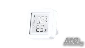 TH06 WiFi интелигентен термометър хигрометър, голям LCD дисплей, USB Захранване, 0℃~60℃ 0%~99% RH