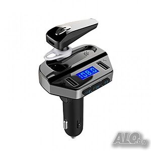 V6 BT/FM Wireless трансмитер с hands-free слушалка, 2 x USB