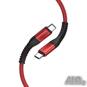 LENTION USB C-USB C кабел, 100W 20V/5A PD Кабел за бързо зареждане с чип, найлонова оплетка 300 см