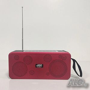 Преносимо радио JOC H1655MIC, USB, SD карта, Bluetooth, соларен панел, микрофон