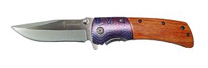 Масивен, сгъваем нож, Browning с дизайнерски орнаменти, 100 х 227