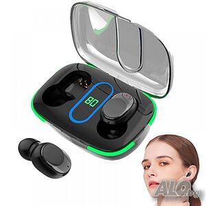 TWS стерео безжични слушалки KLGO HK-90BL Pure BASS, активно подтискане на шума и микрофон