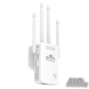 Repeater, усилвател/повторител на WIFi сигнал с 4 антени до 300Mbps
