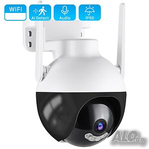 8 Mpx Ultra HD, SPHERE 4LED WiFi безжична IP камера с нощно виждане, 360°
