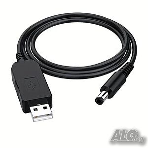 5V към 12V USB кабел за повишаване на напрежението, с жак 5,5 x 2,1 mm