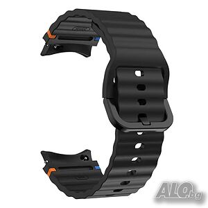 Каишка часовник, 22 мм, за Huawei, Amazfit, Samsung и др. - черна