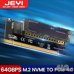 NVMe PCIe адаптер, M.2 NVMe SSD към PCI Express 4.0/3.0/2.0/1.0