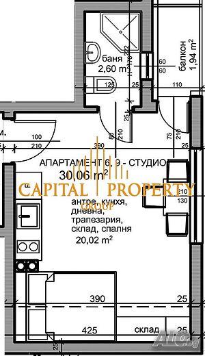 Едностаен апартамент, ново строителство, до ключ, нова сграда, Кранево