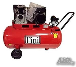 Монофазен бутален компресор Fini Italy, 90 л, 1.5 kW, 10 бара