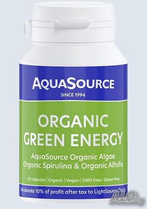 AquaSource Organic Green Energy/ АкваСорс Зелена енергия - 120 капсули