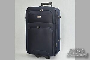 Голям куфар от текстил с разширение 77-50-27