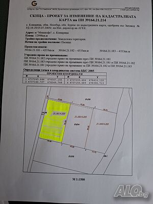 Самостоятелен парцел с граници 4333 м2, в село Кошарица, Може да се строи!