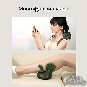 Масажор за врат и рамене с топлина, USB зареждане - 4D масаж