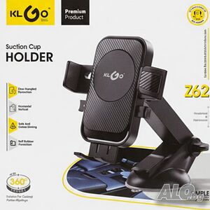 Стойка за телефон за кола KL GO Suction Cup Holder Z62 - 360° въртене,