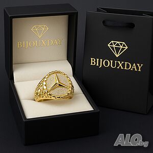 Пръстен „Mercedes Bold Triangle“ - 18К позлата