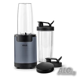 Нутри блендер Muhler MNB-688, 600W, 6 ножа, 2 чаши, Ash Grey