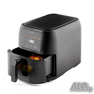 Промо-комплект Еър фрайер Muhler MFX-815, 1700W, 8L, LED + Книга с 69 вкусни рецепти за еър фрайър