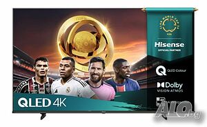 Телевизор, Hisense 55” E7Q, 4K Ultra HD 3840x2160, QLED, Quantum Dot, HDR 10+, HLG, Dolby Vision