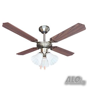 Вентилатор таванен 42’’ Muhler MCF-4042 N, 55W, осветление - 3бр крушки, MDF