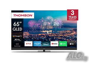 Телевизор, Thomson Smart QLED Plus TV 65”; Google TV; 3840 x 2160 (4K UHD)