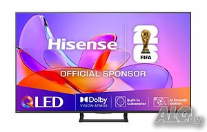 Телевизор, Hisense 75” A7Q, 4K Ultra HD 3840x2160, QLED, HDR 10+, HLG, Dolby Vision