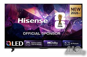 Телевизор, Hisense 65” E7S Pro, 4K Ultra HD 3840x2160, QLED, Quantum Dot, 144Hz