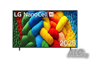 Телевизор, LG 75NANO80A3B, 75” 4K HDR Smart Nano Cell TV, 3840x2160, DVB-T2