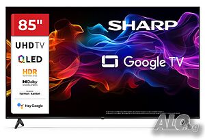 Телевизор, Sharp 85HP5265E, 85” QLED Google TV, 4K Ultra HD 3840x2160 Frameless