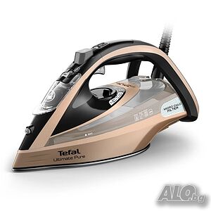 Ютия, Tefal FV9852E0 Ultimate Pure, 3200W Steam Iron, Powerful Steam, Micro Calc, Auto-Off