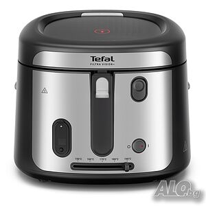 Фритюрник, Tefal FF2588E0 Filtra Vision+, black, 1.2Kg / 2.1L, 1900W, timer, fix bowl, washable