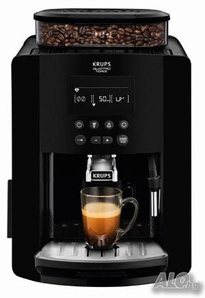 Кафемашина, Krups EA817010, Espresso Automat Arabica, espresso machine, 1450W, 15 bar, 1.7l, Black
