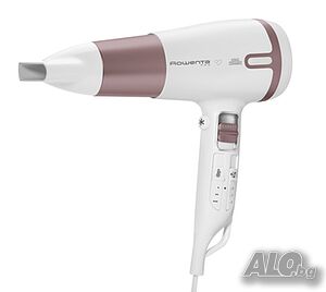Сешоар, Rowenta CV7461F0, Pro Respect Premium Care, DC motor, 2400W, active diffuser