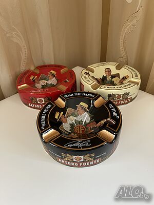 Arturo Fuente пепелник за пури - 4 места, керамика, подаръчна кутия