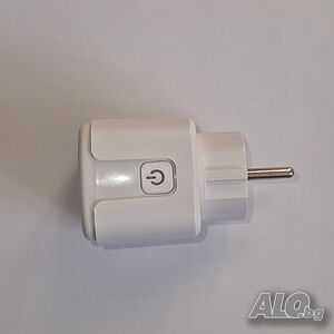Смарт Wi-Fi контакт, 20 A, ватметър, за Tuya Smart