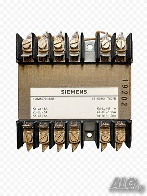 SIEMENS 4AM5070-8AB - помощен токов трансформатор 5A/1.25A, 45-60Hz