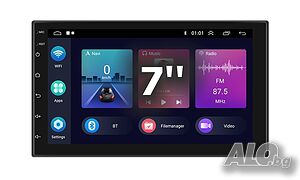 7” 2-DIN универсална мултимедия с Android 8.1 GO, RDS, 16GB ROM, RAM 1GB