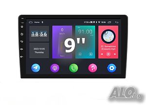 9” двоен DIN универсална мултимедия с Android 12, RDS, 32GB ROM, 2GB RAM