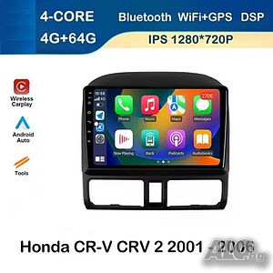 Honda CR-V_2 2001-2006 9” 2-DIN с Android 14, 4/64GB