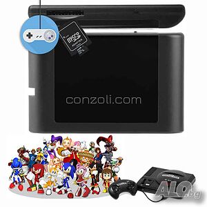 Sega Mega Drive дискета EDMD Everdrive с 4GB карта и над 1000 игри