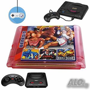 Сборна дискета за Sega Mega Drive с 196 в 1 от най-добрите игри