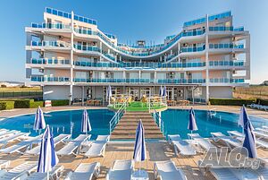 Модерен двустаен апартамент с морска гледка в к-с Коста Калма, Равда / Costa Calma