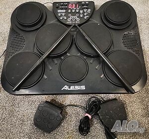електронни барабани ALESIS Compactkit 7 с педали, палки и адаптор