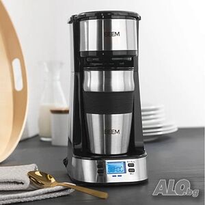 Програмируема кафеварка BEEM, Thermo 2 Go, с вграден термос 420 ml, 24h таймер, LCD екран