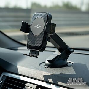 Стойка за телефон за кола KL GO Suction Cup Holder Z62-360°въртене, вендуза с гел, универсална съвмест