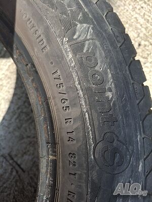 4 броя летни гуми Point S, 175/65 R14. Гуми 4 бр. 2022 г. Летни гуми 175 mm 65  14 цола 82 (475 кг.) T до 190 km/h 8 mm | Гуми, Джанти | Ямбол
