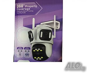 Камера за видеонаблюдение, 2CPU, 360 градуса, 2way audio